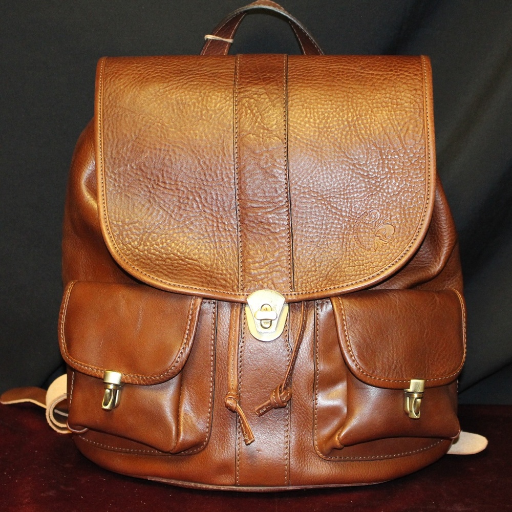 Anonimo Fiorentino Vera Pelle  LG Leather Backpack